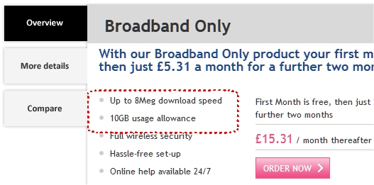 AOL Broadband Cap